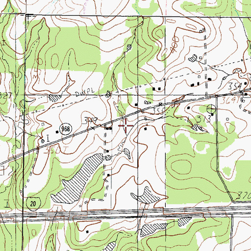 Topographic Map of Lowry Lake, TX