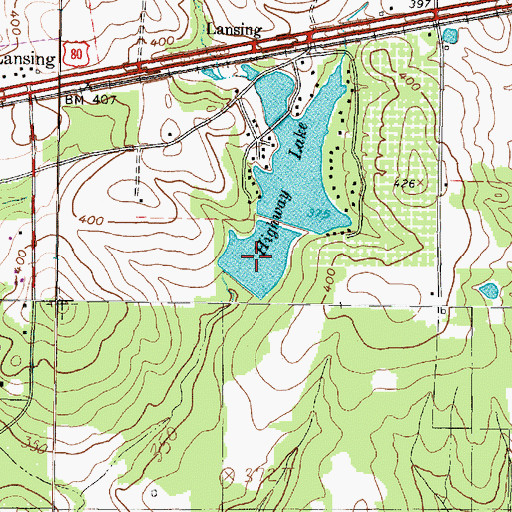 Topographic Map of Highway Lake C, TX