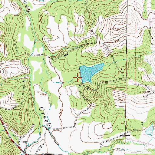 Topographic Map of Frances Lake, TX