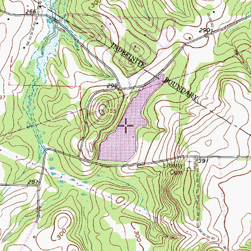 Topographic Map of Lake Deerwood, TX