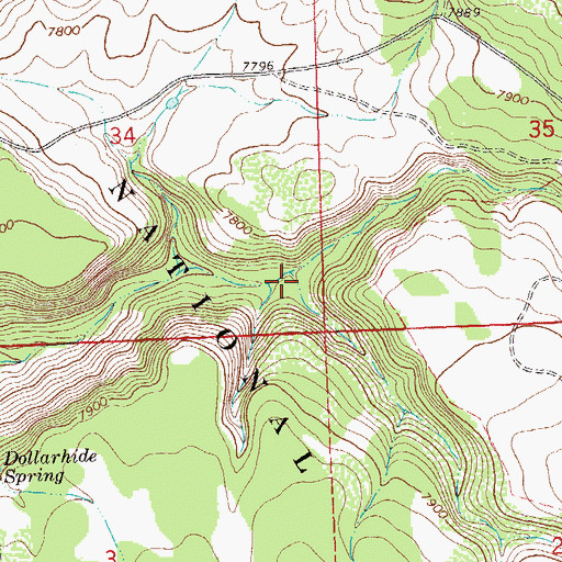 Topographic Map of South Fork Clay Creek, CO