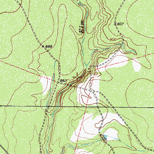Topographic Map of Smyth Lake Number 2 Dam, TX