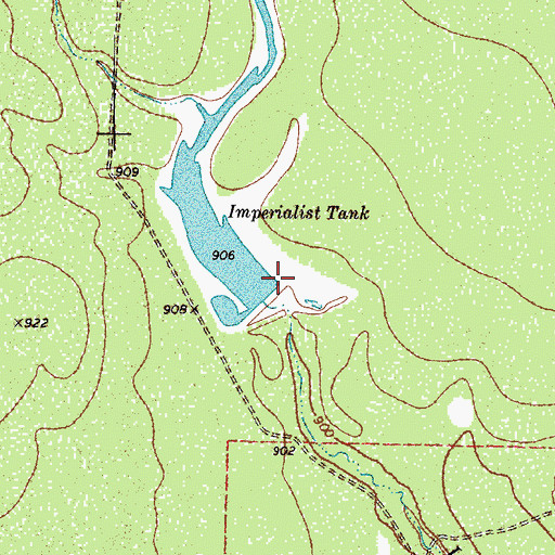Topographic Map of Smyth Lake Number 1 Dam, TX