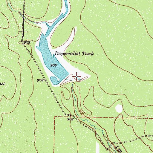 Topographic Map of Smyth Lake Number 1, TX