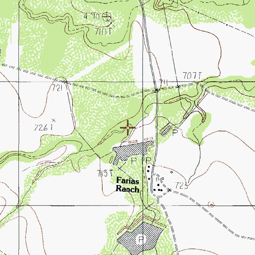 Topographic Map of Halsell Lake Number 3 Dam, TX