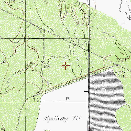 Topographic Map of Farias Lake, TX