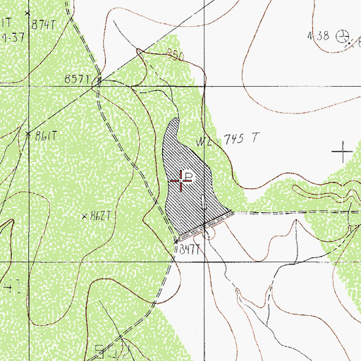 Topographic Map of Winship Lake Number 3, TX