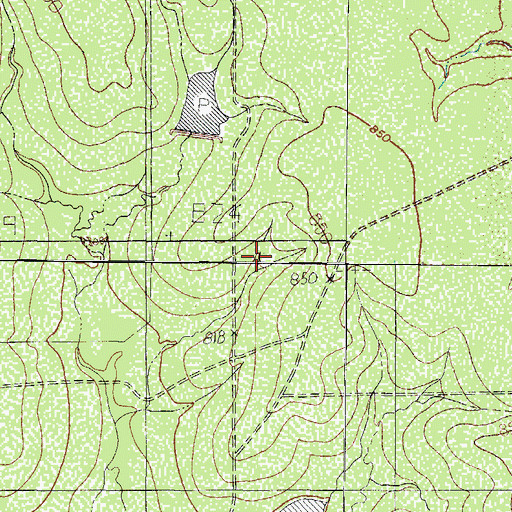 Topographic Map of Halsell Lake Number 1, TX