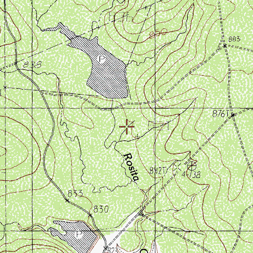 Topographic Map of Winn Lake Number 1 Dam, TX