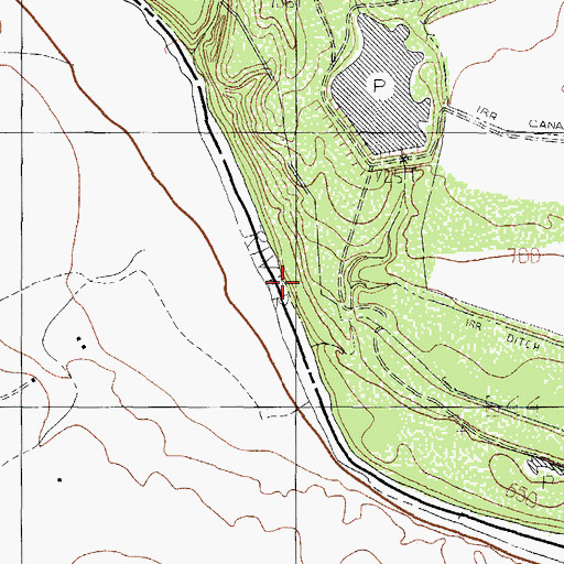 Topographic Map of W D Ranch Lake Dam, TX