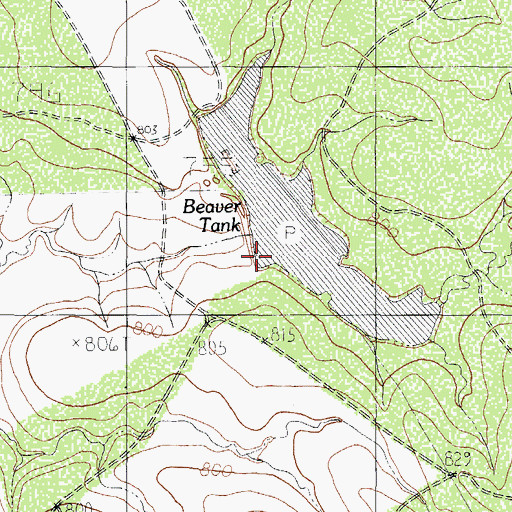 Topographic Map of Winship Lake Number 2 Dam, TX