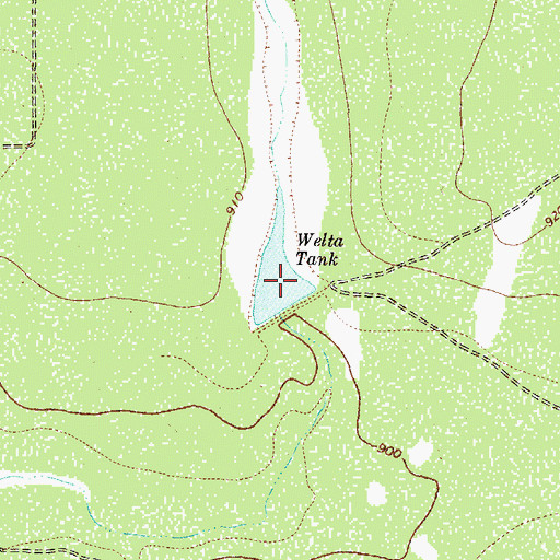 Topographic Map of Saner Lake Number 2 Dam, TX
