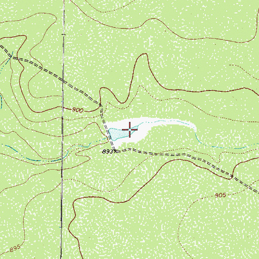 Topographic Map of Saner Lake Number 3, TX
