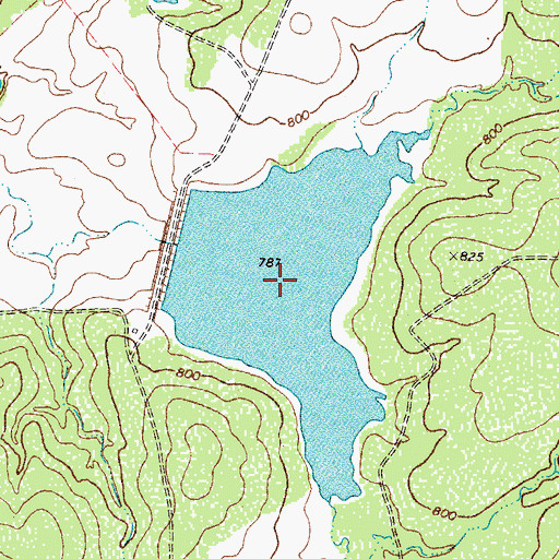 Topographic Map of King Tank, TX