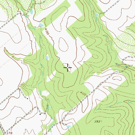 Topographic Map of Kotzur Lake Dam, TX