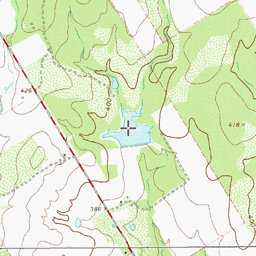 Topographic Map of Kilgore Lake, TX