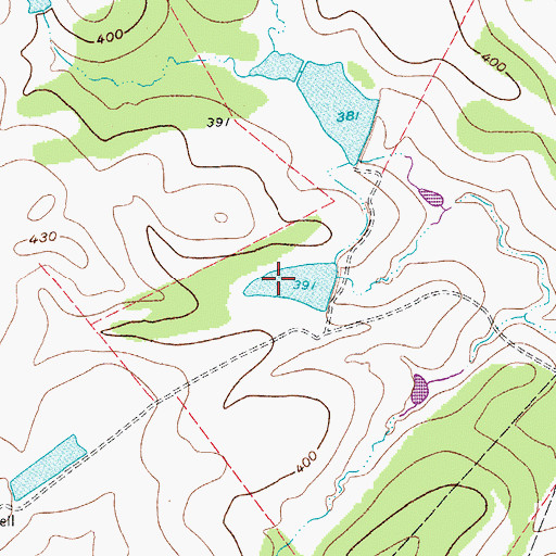 Topographic Map of Coates Estate Lake Number 2, TX