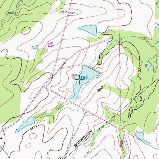 Topographic Map of El Negro Ranch Lake, TX