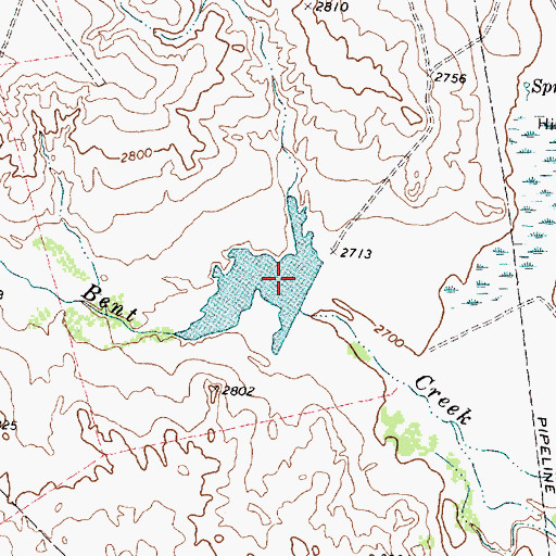 Topographic Map of Turkey Track Ranch Dam, TX