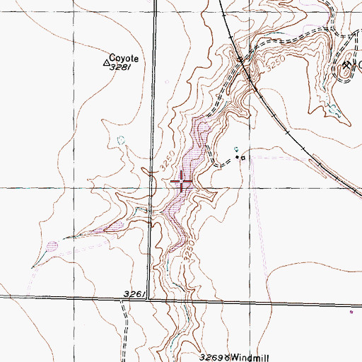 Topographic Map of Roberts Lake, TX