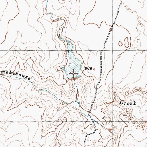 Topographic Map of Britain Lake Dam, TX