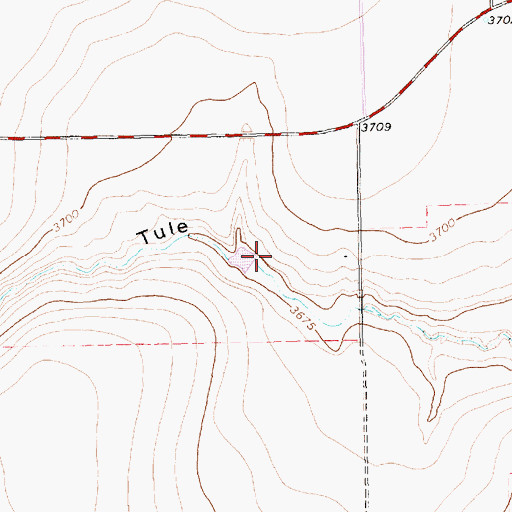 Topographic Map of Cone Johnson Dam, TX