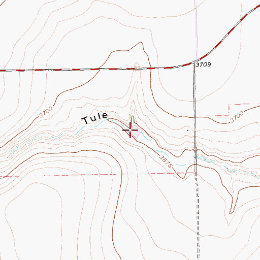 Topographic Map of Cone Johnson Lake, TX