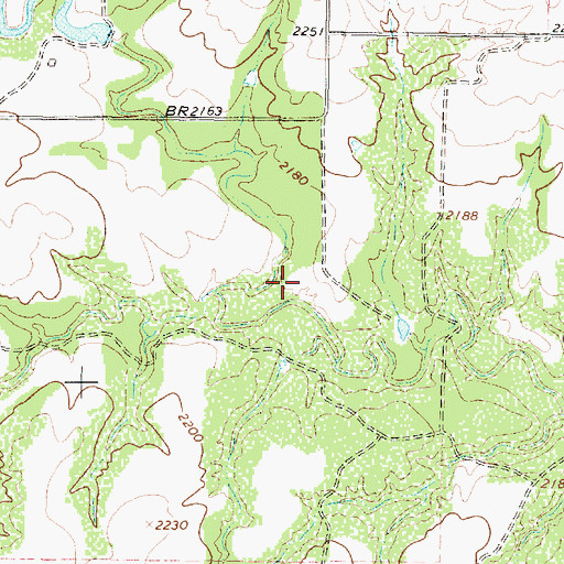 Topographic Map of Lane Dam, TX