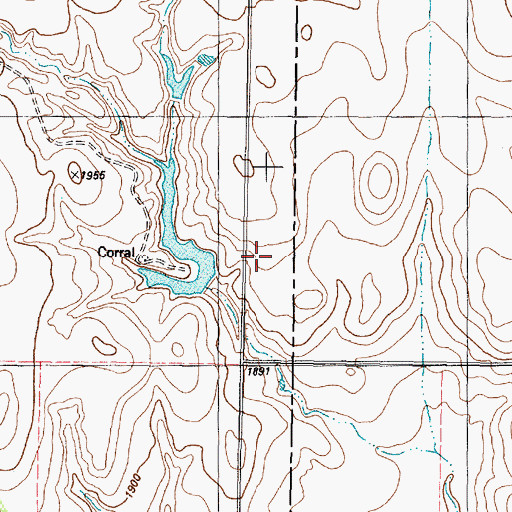 Topographic Map of Helms Lake, TX