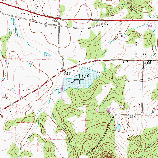 Topographic Map of Safady Lake, TX