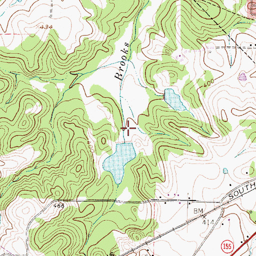 Topographic Map of Lindsey Lake, TX