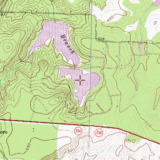 Topographic Map of Upper Raintree Lake, TX