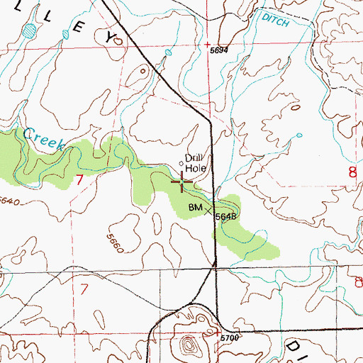 Topographic Map of Dugout Wash, CO