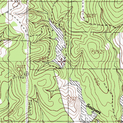 Topographic Map of Boykin Lake Dam Number 1, TX