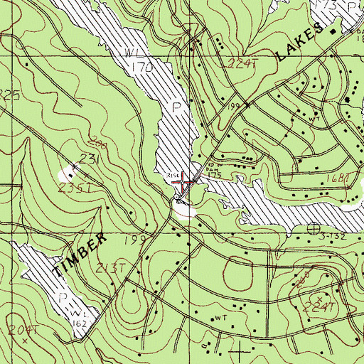 Topographic Map of Lake Galahad Dam, TX
