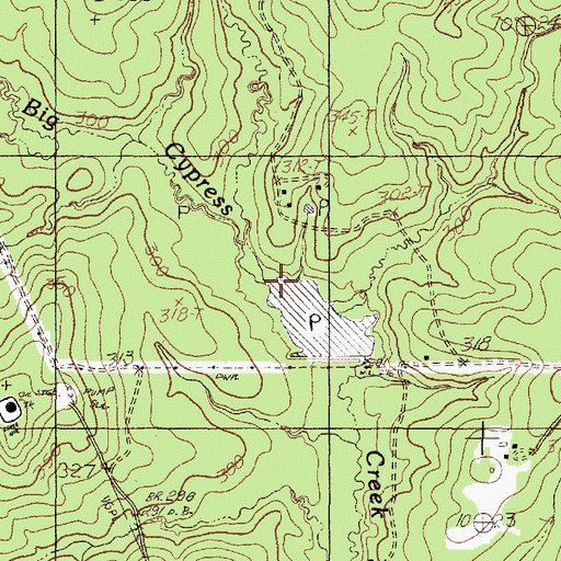 Topographic Map of Jeko Lake, TX