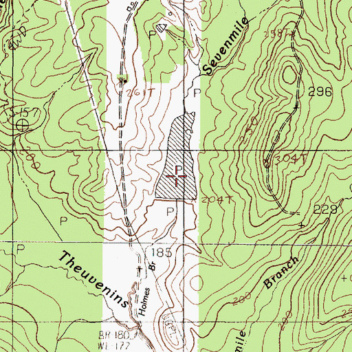 Topographic Map of Allison Lake, TX