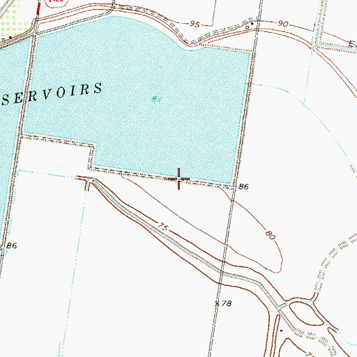 Topographic Map of Donna Dam 1, TX