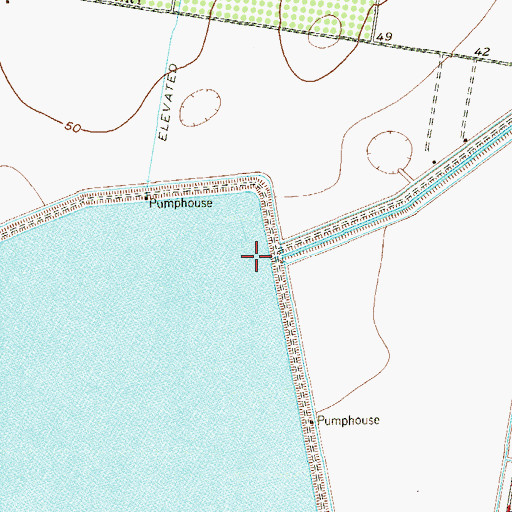 Topographic Map of Delta Lake Dam 2, TX