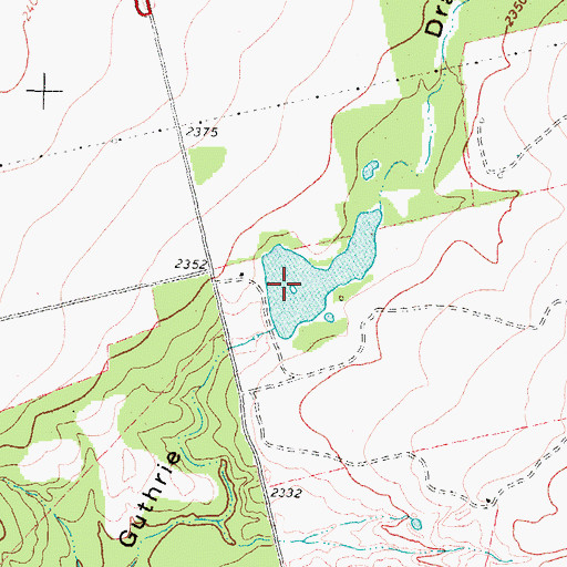Topographic Map of Allen Lake, TX