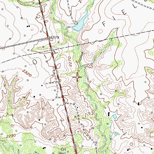 Topographic Map of Rankin Lake Dam, TX