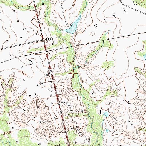 Topographic Map of Rankin Lake, TX