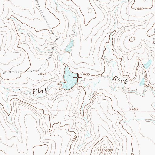 Topographic Map of Swenson Lake Dam, TX