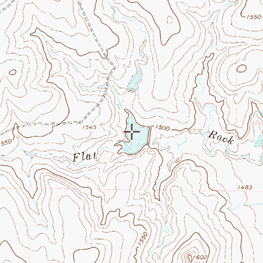 Topographic Map of Swenson Lake, TX