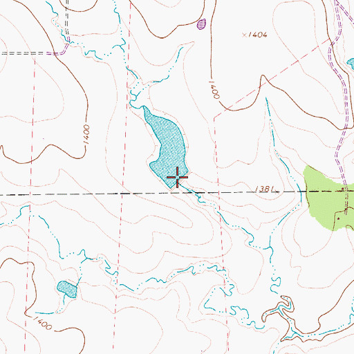 Topographic Map of Texas A and M Experimental Ranch Lake Dam, TX
