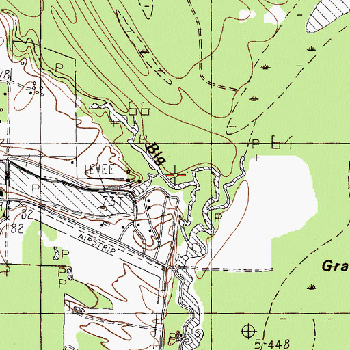 Topographic Map of Water Wheels Lake Number 1 Dam, TX