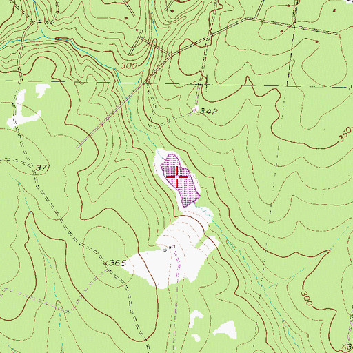 Topographic Map of Andrews Lake, TX