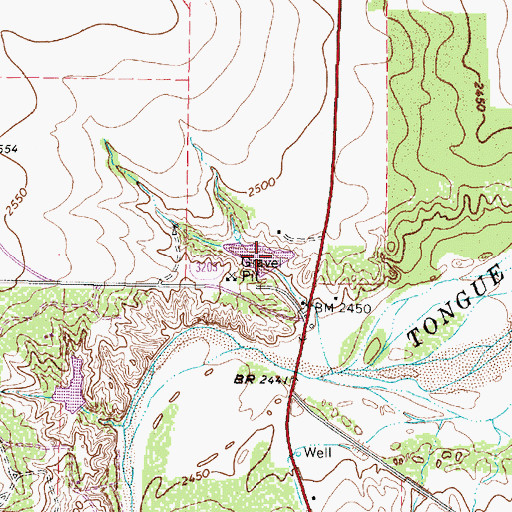 Topographic Map of Seale Lake, TX