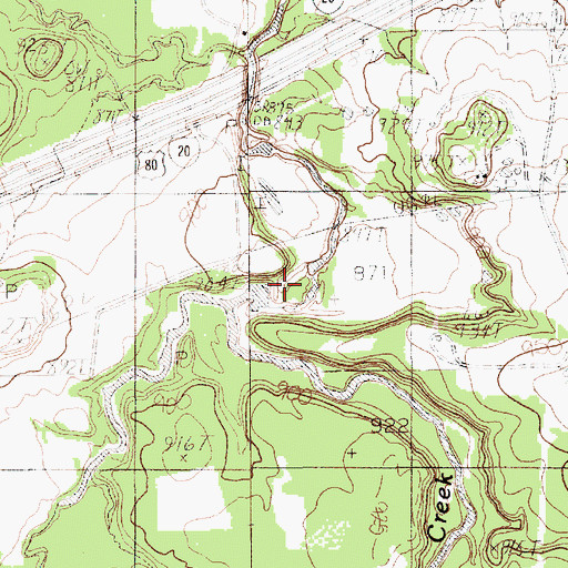Topographic Map of Richards Lake Number 2 Dam, TX
