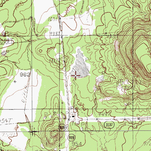 Topographic Map of Ringo Lake Dam, TX